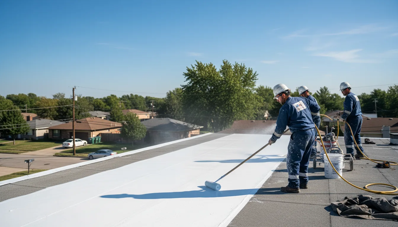 Commercial roof coating in Line Lexington, PA near me